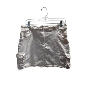 Bohme Skirt Women's Size Large White Cotton Blend